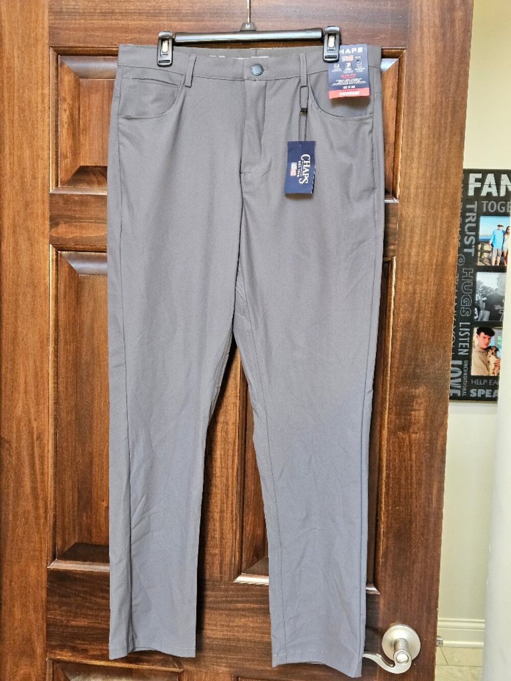 NWT Chaps Men's Performance/Golf Pants, Gray, Sz 32x32